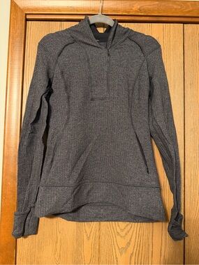 lululemon athletica Women's Long Sleeve Half-Zip Pullover - Charcoal Gray